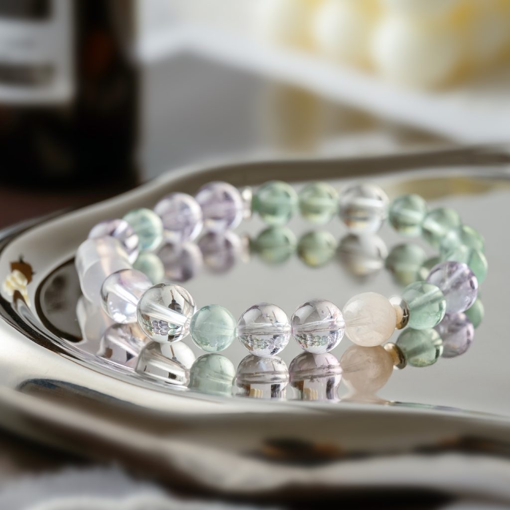 Spring Feast | Amethyst & Green Fluorite Bracelet